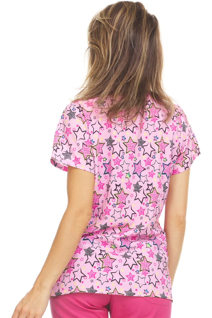 Medichic Print Scrub Top | MC4512-45