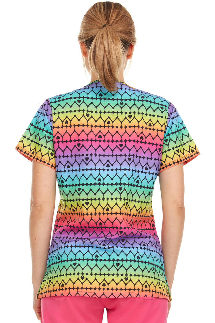 Medichic Print Scrub Top | MC4512-50