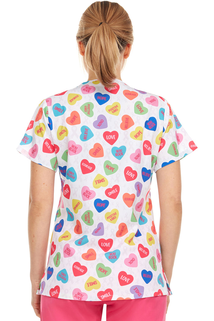 Medichic Print Scrub Top | MC4512-60