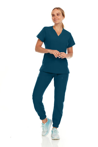 Jane - Hey Medical V-Neck Jogger Set