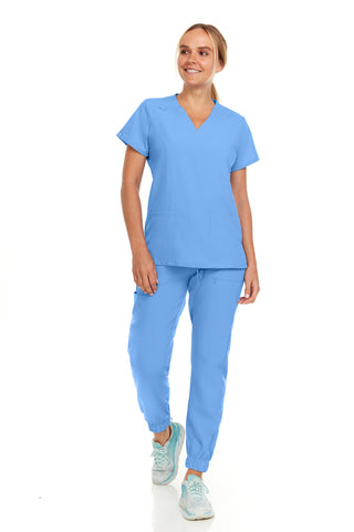 Jane - Hey Medical V-Neck Jogger Set