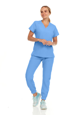 Jane - Hey Medical V-Neck Jogger Set