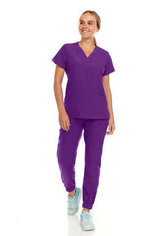 Jane - Hey Medical V-Neck Jogger Set