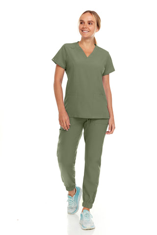 Jane - Hey Medical V-Neck Jogger Set