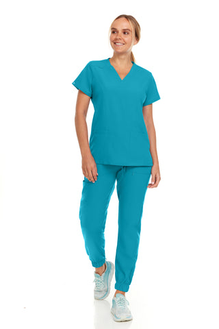 Jane - Hey Medical V-Neck Jogger Set