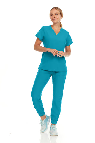 Jane - Hey Medical V-Neck Jogger Set