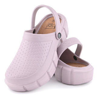 Hey Collection Women’s Platform Clogs - Lightweight Comfort Breathable Clog with Thick Lug Sole