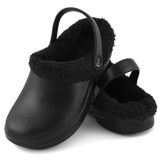 Hey Collection Clogs Women's Faux-Fur Lined Lightweight EVA Clogs