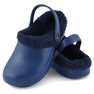 Hey Collection Clogs Women's Faux-Fur Lined Lightweight EVA Clogs