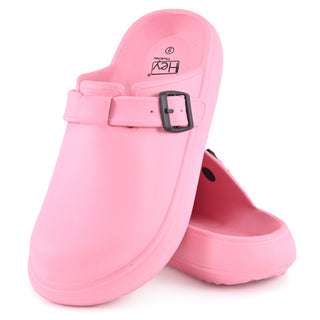 Hey Collection Women’s EVA Platform Slip-On Clogs – Lightweight Comfort Mules with Adjustable Buckle Strap
