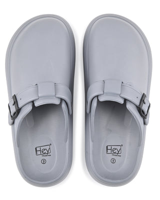 Hey Collection Women’s EVA Platform Slip-On Clogs – Lightweight Comfort Mules with Adjustable Buckle Strap