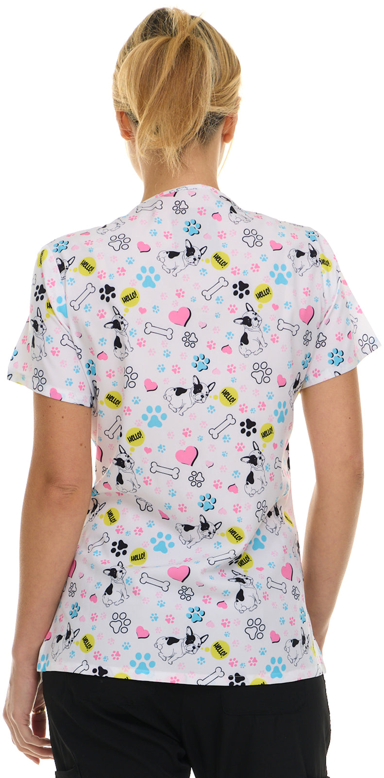 Medichic Print Scrub Top | 4513-75