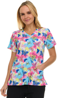 Medichic Print Scrub Top | 4513-76