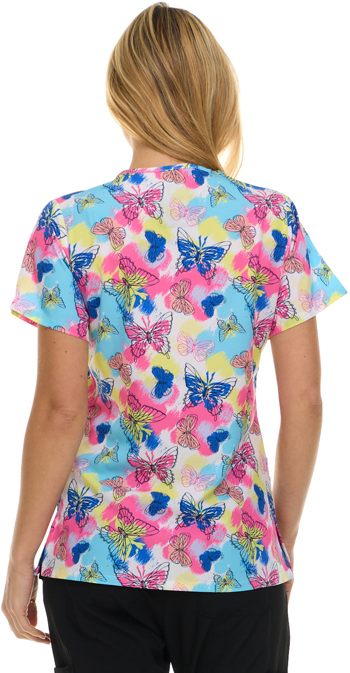 Medichic Print Scrub Top | 4513-76
