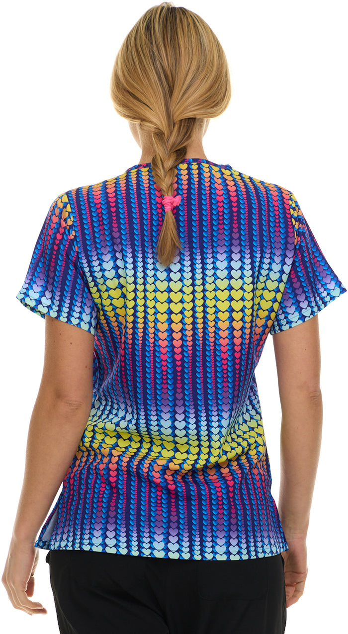Medichic Print Scrub Top | 4513-77