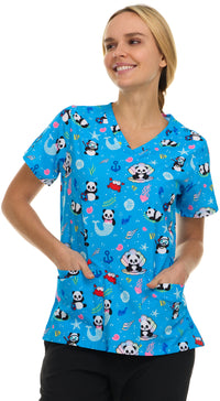 Medichic Print Scrub Top | 4513-78