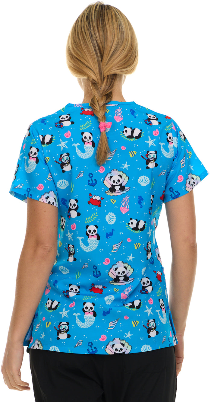 Medichic Print Scrub Top | 4513-78