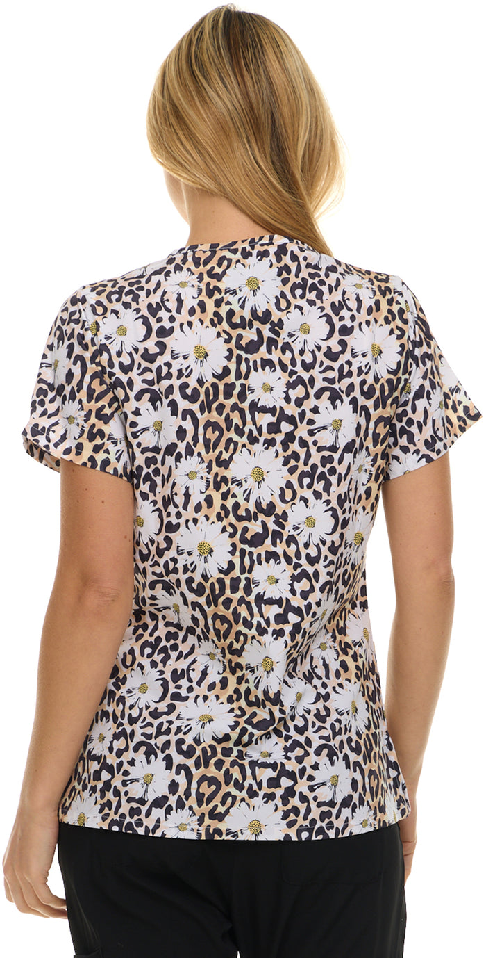 Medichic Print Scrub Top | 4513-79