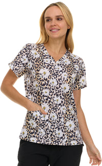 Medichic Print Scrub Top | 4513-79
