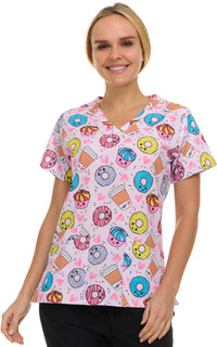 Medichic Print Scrub Top | 4513-80