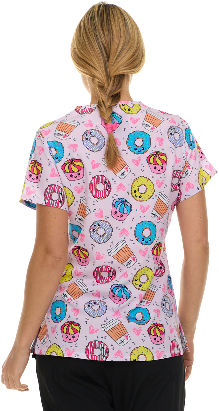 Medichic Print Scrub Top | 4513-80