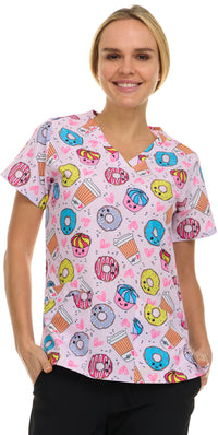 Medichic Print Scrub Top | 4513-80