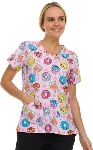 Medichic Print Scrub Top | 4513-80
