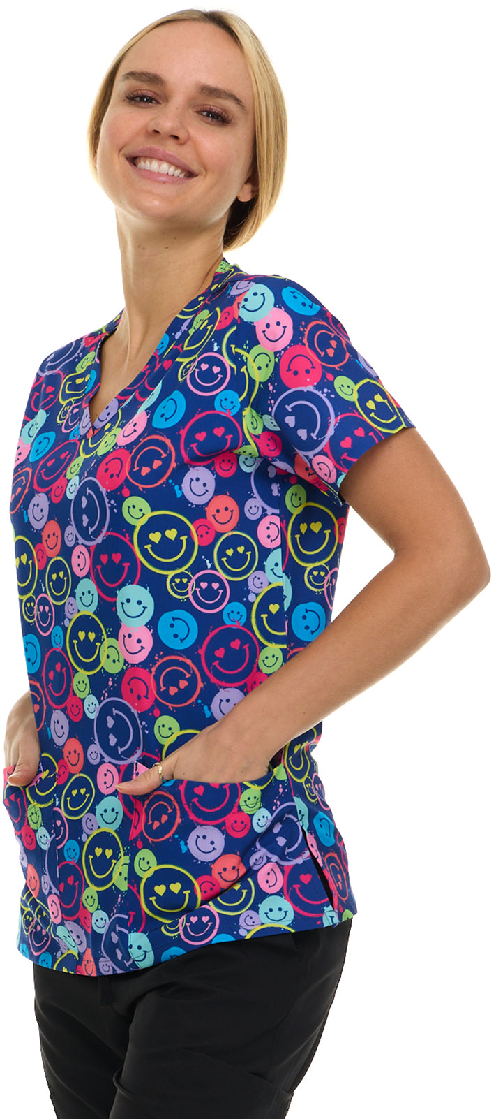 Medichic Print Scrub Top | 4513-81