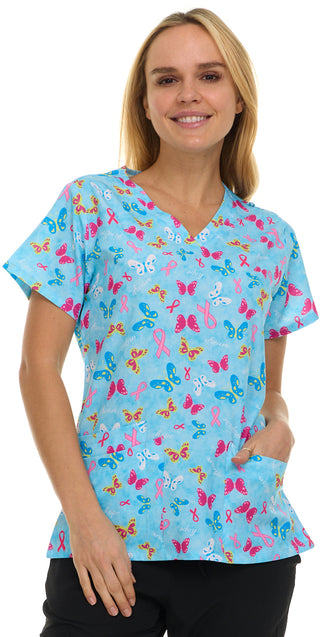 Medichic Print Scrub Top | 4513-83