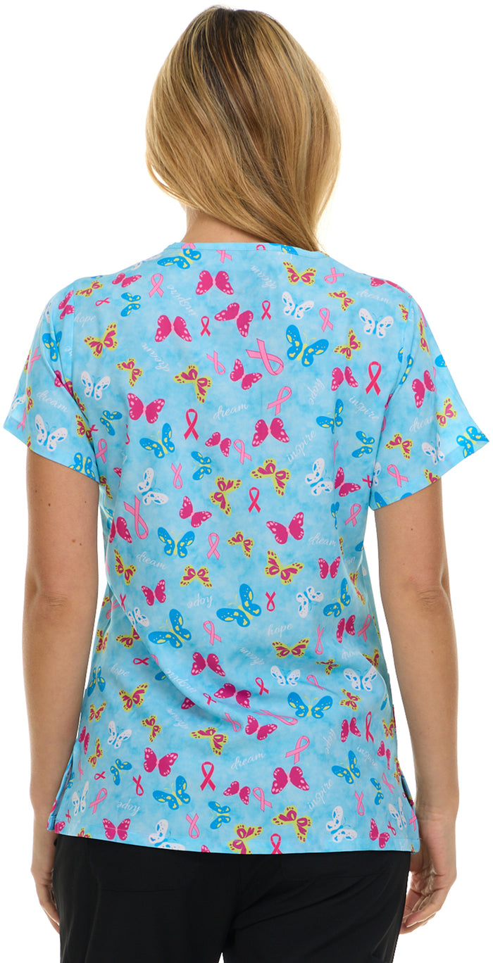 Medichic Print Scrub Top | 4513-83