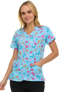 Medichic Print Scrub Top | 4513-83