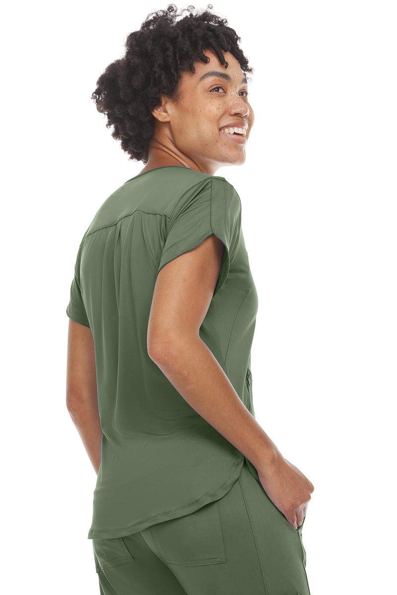 Ella V-Neck Zipper Pocket | MC4134