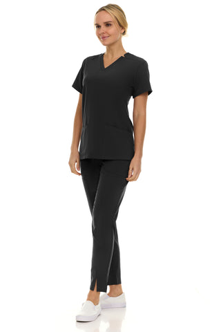 Jill - Saint V-Neck Tapered Leg Set| 8001