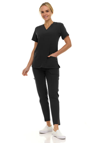 Jill - Saint V-Neck Tapered Leg Set| 8001