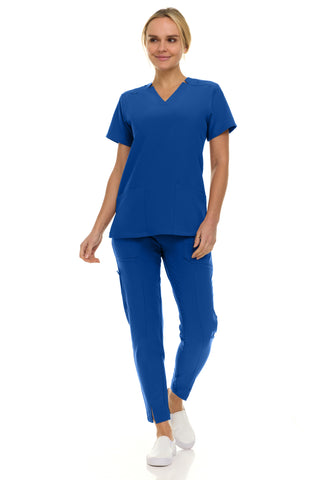 Jill - Saint V-Neck Tapered Leg Set| 8001