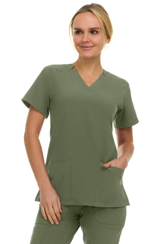 Jill - Saint V-Neck Tapered Leg Set| 8001