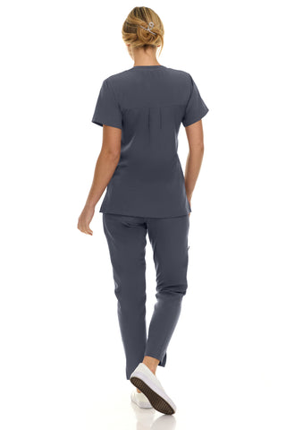 Jill - Saint V-Neck Tapered Leg Set| 8001