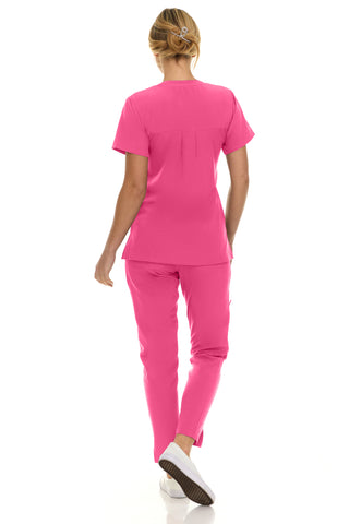 Jill - Saint V-Neck Tapered Leg Set| 8001