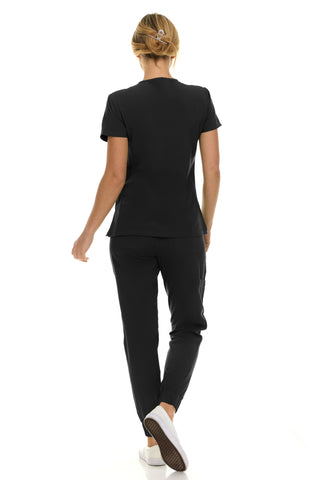 Gina - Saint V-Neck Jogger Set | 8002