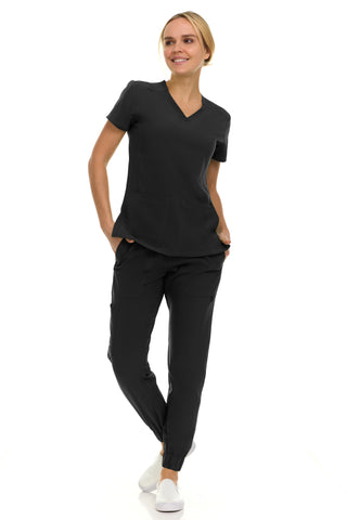 Gina - Saint V-Neck Jogger Set | 8002