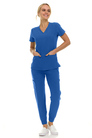 Gina - Saint V-Neck Jogger Set | 8002