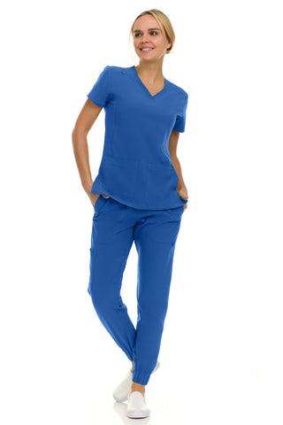 Gina - Saint V-Neck Jogger Set | 8002