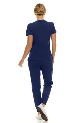 Gina - Saint V-Neck Jogger Set | 8002