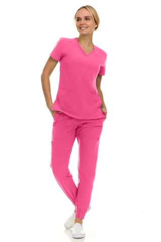 Gina - Saint V-Neck Jogger Set | 8002