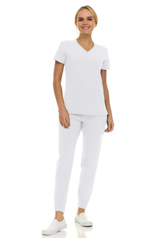 Gina - Saint V-Neck Jogger Set | 8002