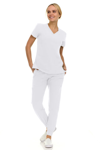 Gina - Saint V-Neck Jogger Set | 8002