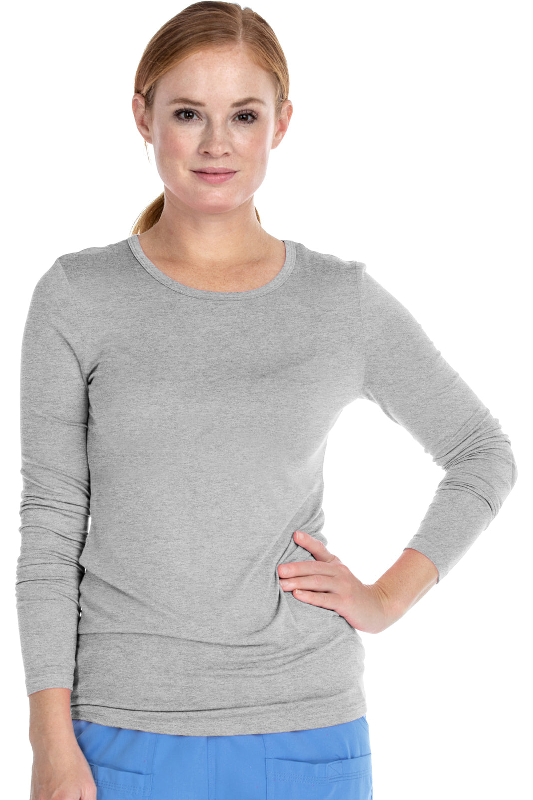 MediChic Ultrasoft Stretch Long Sleeve Scrub T-Shirt