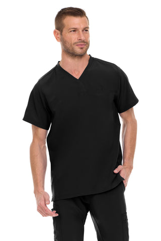 Men’s Full Scrub Set – Stretch V-Neck Scrub Top & 7-Pocket 4-Way Stretch Jogger Pants