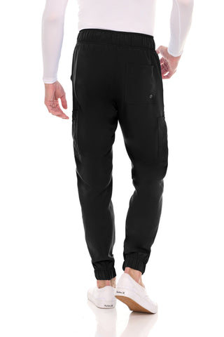 Men’s Full Scrub Set – Stretch V-Neck Scrub Top & 7-Pocket 4-Way Stretch Jogger Pants