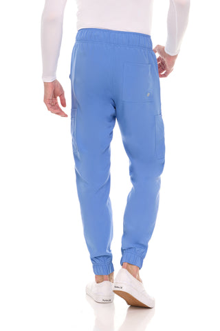 Men’s Full Scrub Set – Stretch V-Neck Scrub Top & 7-Pocket 4-Way Stretch Jogger Pants